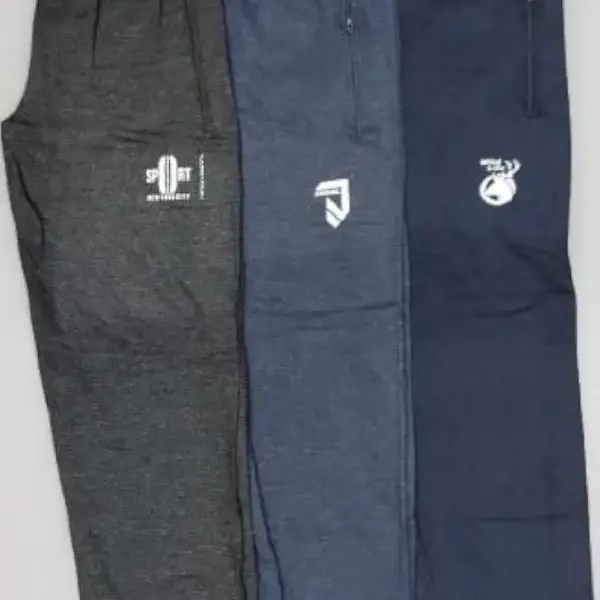 Men’s 3 Pack Cotton Track Pants – Soft, Pre-Shrunk Fabric for Casual, Daily & Comfort Wear (Dark Grey, Navy, Light Blue)