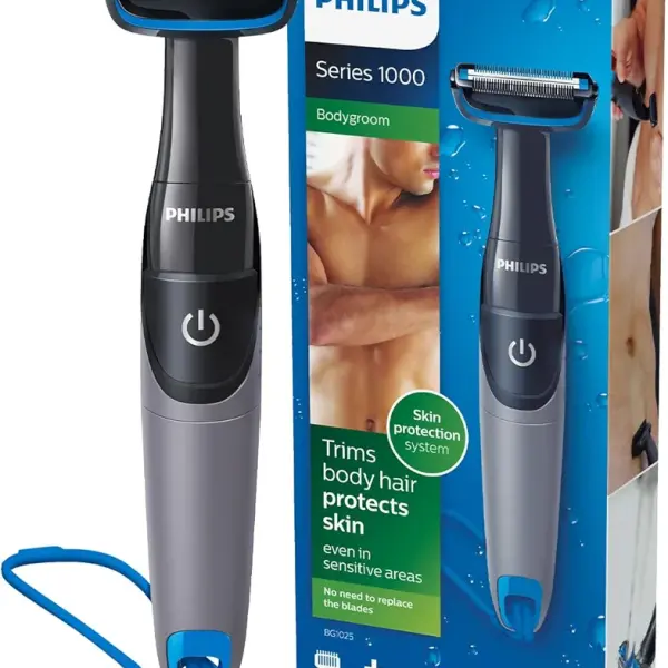 isit the PHILIPS Store 4.0 4.0 out of 5 stars (44,596) Philips Showerproof Body & Balls Trimmer for Men Private Parts | Bi-directional Trimming| Skin Safe Intimate Grooming | Skin Protection System | 2yrs Warranty | India's #1 Men's Trimmer* | BG1025