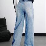Nifty Women's Denim Stretchable High Waist Baggy Jeans for Women
