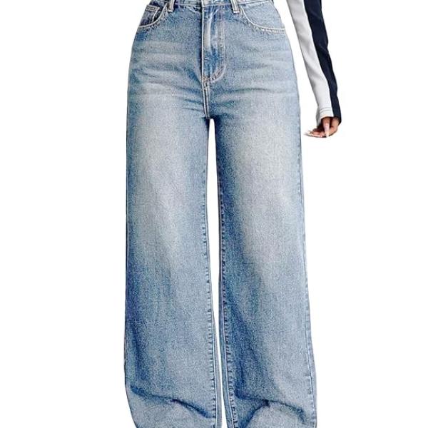 Nifty Women's Denim Stretchable High Waist Baggy Jeans for Women