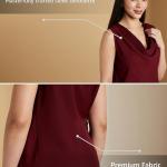 Symbol Premium Women's Cowl Neck Top (Regular Fit | Stylish | Desk-to-Dinner) (Available in Plus Sizes)