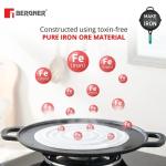 Bergner Eco cast iron Dosa tawa-Black (30 cm):1 unit