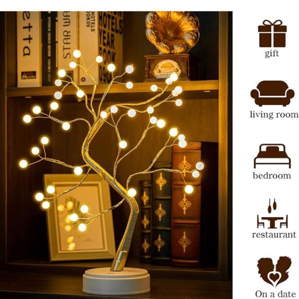 DesiDiya Bonsai Decorative Tree Table LED Lamp(Warm White) : 1 unit
