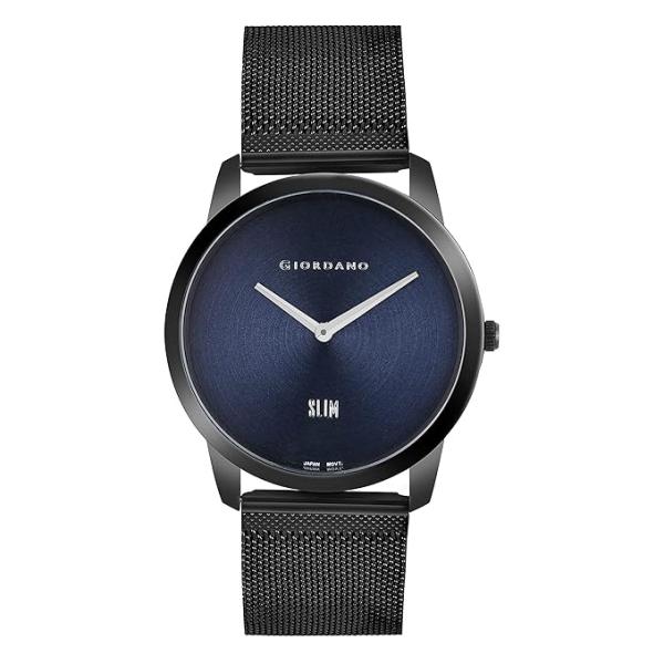 Giordano Slim Watch Collection Analog Watch for Men & Boys | Mesh Metal Band with Stainless Steel Case Round Shape Water Resistant Wrist Watch - GD-4064