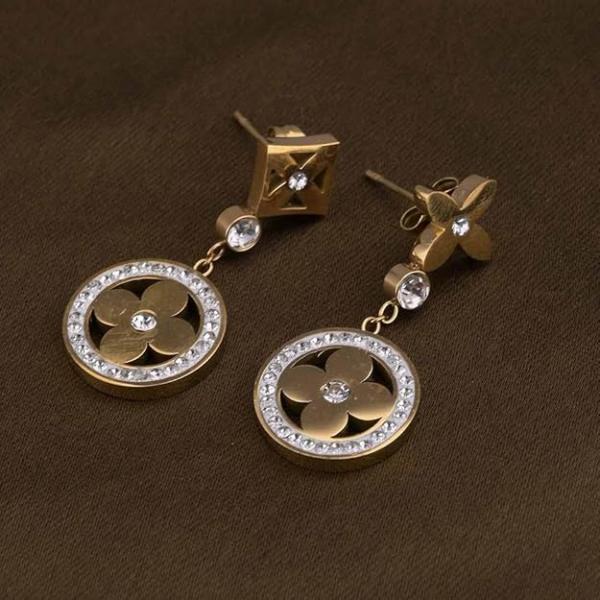 PALMONAS Zircon-Studded Floral Necklace & earring Jewellery Set For Women - Gift For Women & Girls