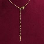 PALMONAS Everyday Exquisite Yellow Stone Gold Necklace for Womens - Waterproof & Anti-Tarnish