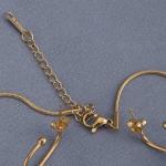 PALMONAS Classic Pearl Pendant Necklace & Earring Jewellery Set for Womens