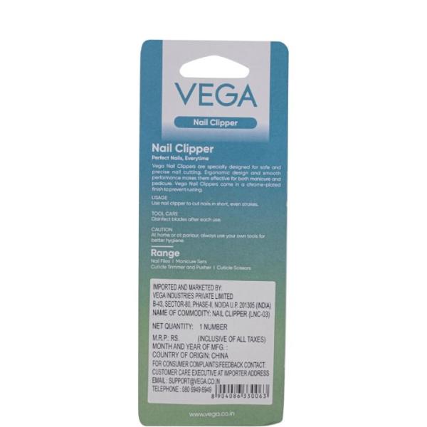 Vega Large Nail Clipper (LNC-03) Black : 1 Unit