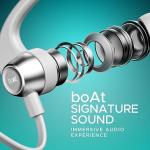 Boat Rockerz 255 Pro+, 60H Battery, Fast Charge, IPX7, Dual Pair,Low Latency,Magnetic Buds, Stream Ad Free Music via App Support, in Ear Bluetooth Neckband, Wireless with Mic Earphones (Moon White)