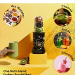 Wonderchef Nutri-Blend Mixer (Black)-500W:1 Unit