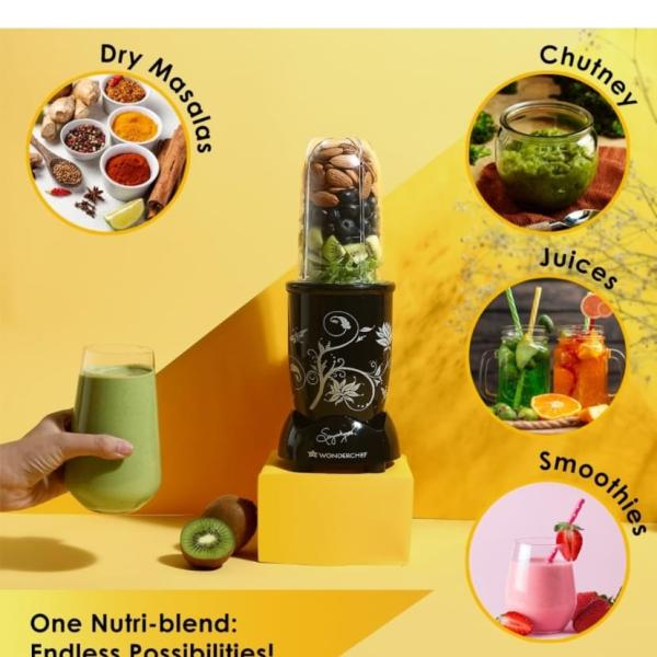 Wonderchef Nutri-Blend Mixer (Black)-500W:1 Unit
