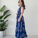 Modestouze Attires Dress for Women Western Maxi Style, Indo Western Dresses, One Piece Long Gown, A Line Flared Pattern, Ethnic Look Outfit for Women
