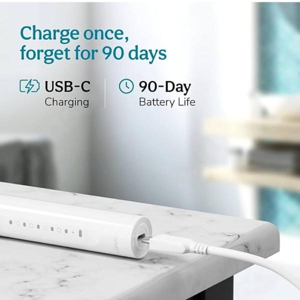 Caresmith Spark New Rechargeable Electric ToothBrush (White): 1 Unit