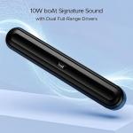 Boat Aavante Bar 490 10W Signature Sound, Dual Full-Range Drivers,7 HRS Battery, Built-in Mic,2.0 CH, TWS Feature,Multi Connect, Bluetooth Sound Bar, Soundbar Speaker (Classic Black)