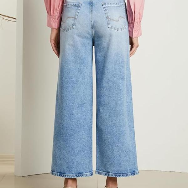 Symbol Premium Women's Baggy Wide Leg Jeans (High Waist | Ankle Length) (Available in Plus Sizes)