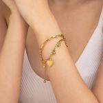 PALMONAS Hearts All Over Bracelet for Women - Jewellery Gift for Girls & Women, Waterproof Anti Tarnish Bracelets | Stylish & Trendy Bracelet for Ladies
