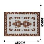 MHF Daisy polyester table cover-Brown:1 unit