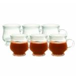 Yera Comfort Glass Tea Cup Set (CT4FS) - 120ml (6 Pieces) : 1 Unit