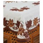 MHF Daisy polyester table cover-Brown:1 unit
