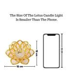 Desidiya lotus flower tea light (golden):1 unit