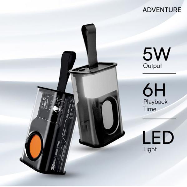 Hapipola adventure bluetooth speaker- black