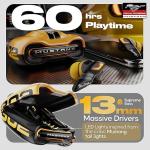 GOBOULT Mustang Torq Wireless in Ear Earbuds with 60H Playtime, App Support, Quad Mic ENC, 45ms Low Latency, 13mm Driver, Breathing LEDs, Made in India Ear Buds Wireless (Yellow)