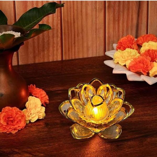 Desidiya lotus flower tea light (golden):1 unit