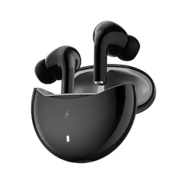 Fire-Boltt Aero TWS Earbuds Custom EQ, Wireless Bluetooth 5.4, Music & App Support, 50H Playtime, Fast Charging Case, 50ms Low Latency for Gaming, Touch Controls, IPX4 Waterproof, Clear Calls - Black