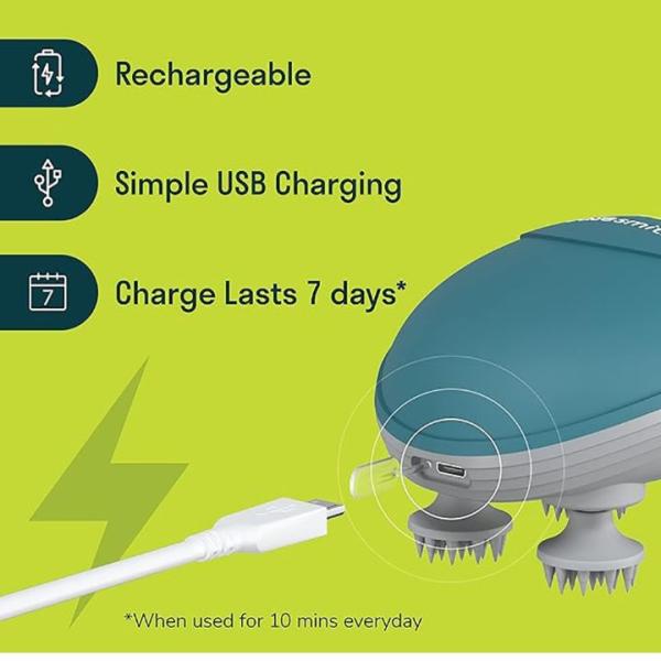 Caresmith revive electric head massager - green: 1 Unit