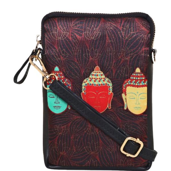 Sabhyata Buddha design SM02-03 Sling bag (Black):1 unit