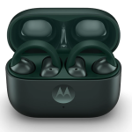 MOTOROLA Moto Loop | Sound by Bose |Lightweight & Comfortable| IP54 | Sweat proof Bluetooth Headset (Green, True Wireless)