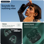 MOTOROLA Moto Loop | Sound by Bose |Lightweight & Comfortable| IP54 | Sweat proof Bluetooth Headset (Green, True Wireless)