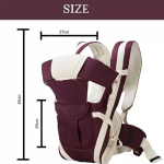 Cutieful High Quality Bag with Strong Belt 4 in 1 Position Baby Carrier (Purple, Front carry facing out)