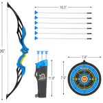 Planet of Toys Heavy Duty Bow Arrow Set for Kids Age 5 -12 Years Outdoor Target Game Archery Archery