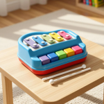 Angel Kids 2 in 1 Xylophone and Mini Piano for Kids Educational Musical Instruments Toy (Multicolor)