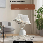 StarAndDaisy Baby Multi-Function Rocker Chair with 5-Level Auto Swing, Bluetooth & Remote Rocker (Beige)