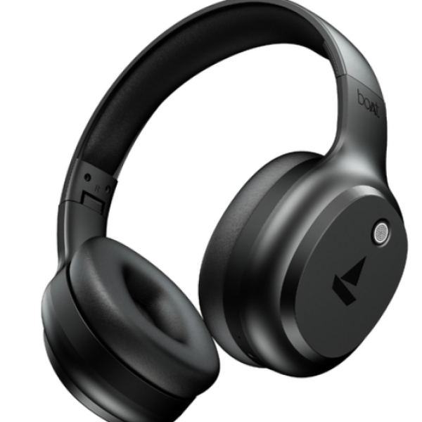 boAt Rockerz 421 Over Ear Bluetooth Wireless Headphones with 60 hours Playback Time, 40 mm Drivers with boAt Signature Sound and Adaptive Fit (Black Sabre)