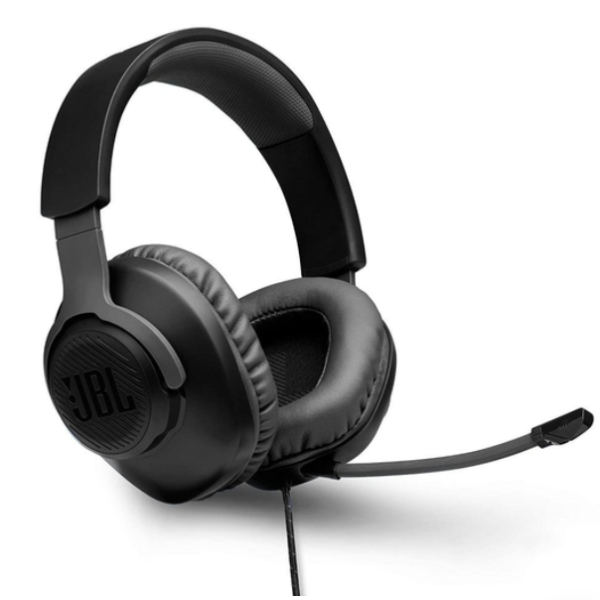 JBL Quantum 100 Wired Over-Ear Gaming Headset with Detachable Mic for PC, Mobile, Laptop, PS4, Xbox, Nintendo Switch, VR (Black)