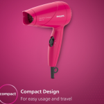 Philips 1000 Watts,Hair Dryer, 2 Heat Settings, Easy Handling HP8143/00, Pink