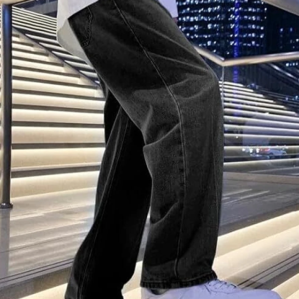 DENIM FIT Men Regular Mid Rise Black Jeans