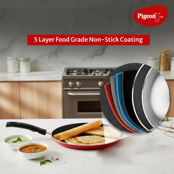 Pigeon Mio Gift Set Non-Stick Coated Cookware Set (Aluminium, 8 - Piece)