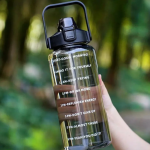 Flipkart SmartBuy Motivational Travel Plastic Water Bottle 2000 ml Plastic Bottle (Pack of 1, Black)