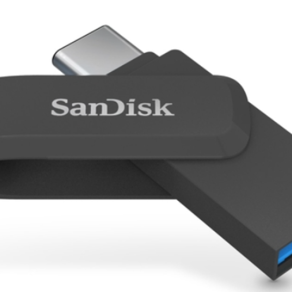 SanDisk Ultra Dual Drive Go Pen Drive, USB Type-C, 64 GB, 300 MB/sec, Black