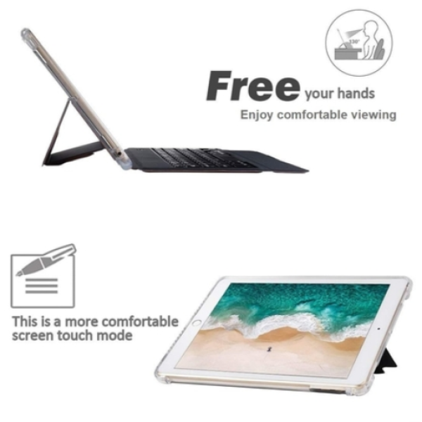 Neopack Smart Folio Case for iPad 25.90 cm (10.2 inch) with Removable Wireless Keyboard, Black 7UNIPAD10
