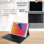 Neopack Smart Folio Case for iPad 25.90 cm (10.2 inch) with Removable Wireless Keyboard, Black 7PAD5