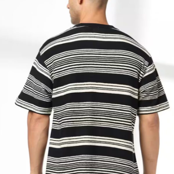Men Stripes Relaxed Fit T-Shirt