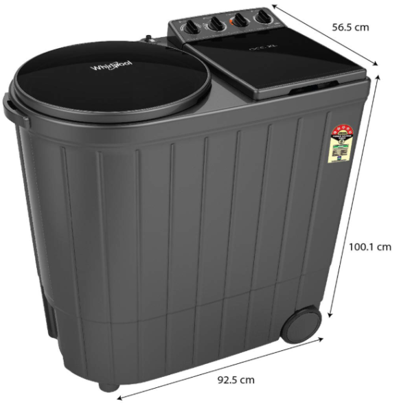 Whirlpool 10.5 Kg Semi-Automatic Top Loading Washing Machine (Ace XL 10.5 Heater, Grey)