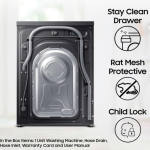 Samsung 8 kg, 5 star, Eco Bubble Technology, AI Control, Wi-Fi, Fully-Automatic Front Load Washing Machine (WW80T504DAB1TL, Hygiene Steam, Black Caviar, Awarded as Washing Machine Brand of the year)