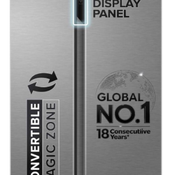 Haier 596 L 3 Star Frost Free Expert Inverter 2-Door Side by Side Refrigerator (HES-690SS, Shiny Silver, Magic Convertible, Deo Fresh Technology, 2026 Model)