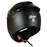 ASCONE Flip Up Helmet for Men ISI Certified Anti-Scratch, UV Resistant Motorbike Motorbike Helmet (NATURAL BLACK)